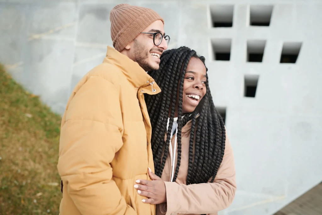 smiling couple